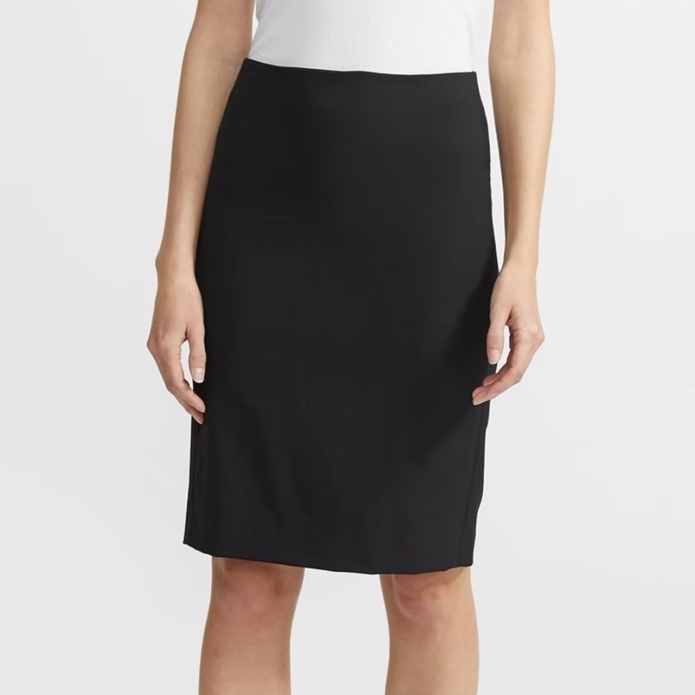 Theory Stretch Wool Pencil Skirt, Black, Sz 0, NWT